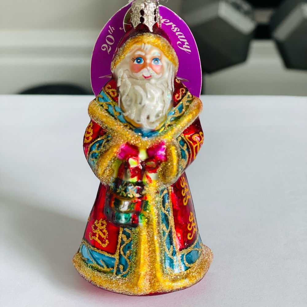 Christopher Radko  Old World Santa Glass Christmas  Ornament